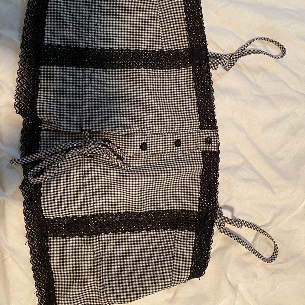 Checkered crop top